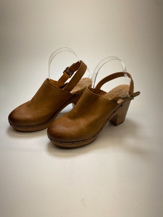 Kork-Ease Shoes - Kork-Ease Womens Brown Cork Leather Heel Sz 11m